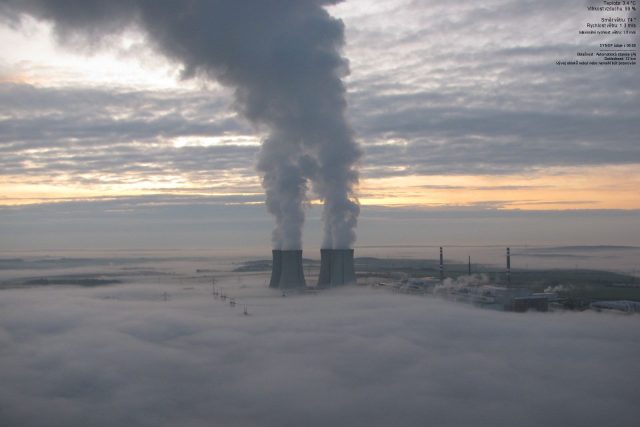 Ranní mlha v Dukovanech | foto: ČHMÚ