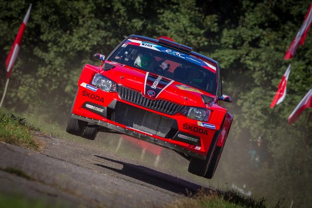 Jan Kopecký na Barum Czech Rally Zlín 2016 | foto: ŠKODA Storyboard