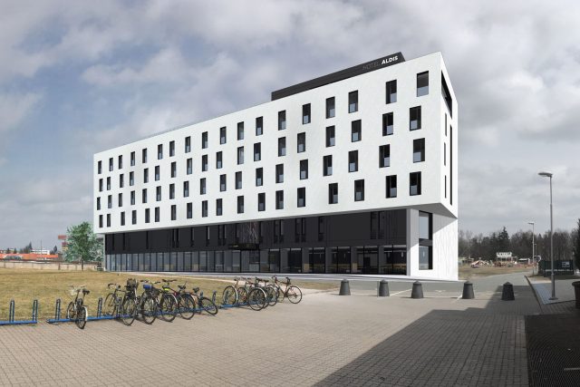 Kongresový hotel Aldis nabídne v Hradci Králové přes 100 komfortních pokojů - vizualizace | foto: STAKO s.r.o.