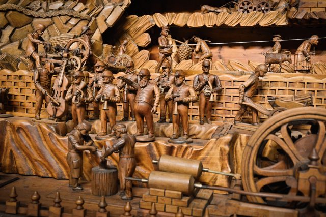 Proboštův betlém - detail | foto: Třebechovické muzeum betlémů
