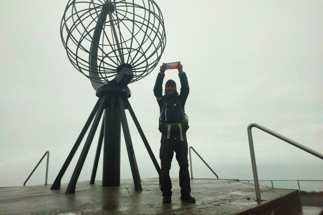Ivan Mitrus má v nohách skoro 9 000 km. Za rok a půl došel ze Sicílie až za polární kruh do Norska | foto: Ivan Mitrus