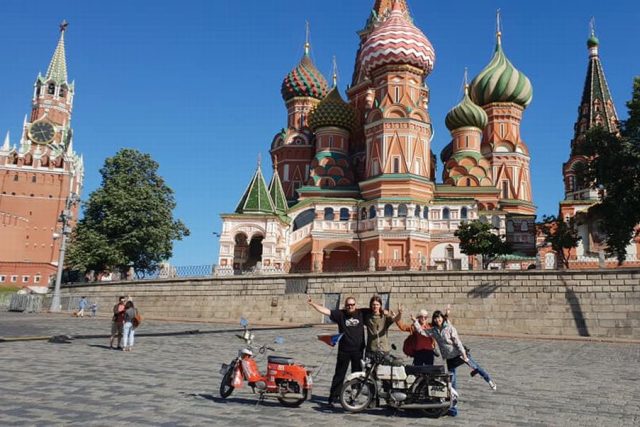 Tak jsme to dokázali a dostali se na Rudé náměstí v Moskvě | foto: Michal Franc