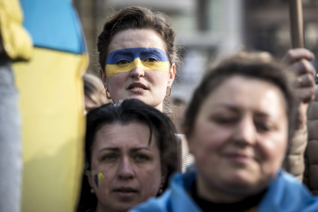 Ukrajinci | foto: Valentin Bianchi,  ČTK/AP