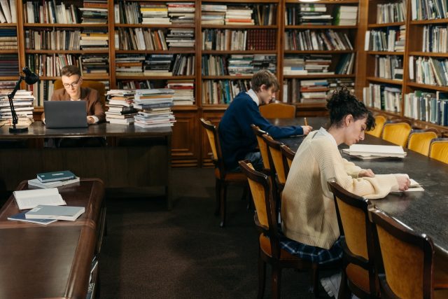 Studium v knihovně  (ilustrační foto) | foto: Tima Miroshnichenko,  Pexels,  Licence Pexels