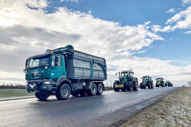 Protestní akce zemědělců | foto: Karolína Burdová,  Český rozhlas