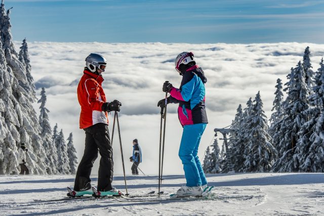 Foto z prvního lyžování v sezóně 2017-18 | foto: SkiResort ČERNÁ HORA - PEC