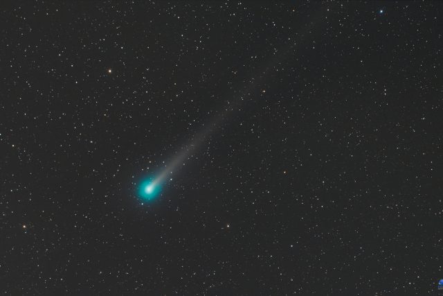 Snímek „vánoční” komety s oficiálním označením C/2021  (Leonard) | foto: Zdeněk Bardon