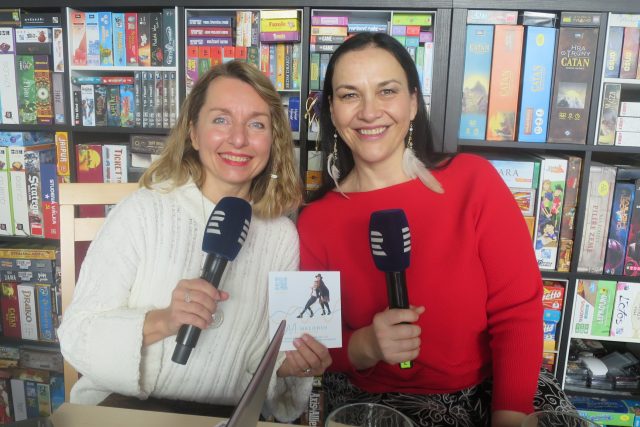 Šimona Mašková a Jana Rychterová v rozhlasové kavárně | foto: Milan Baják,  Český rozhlas