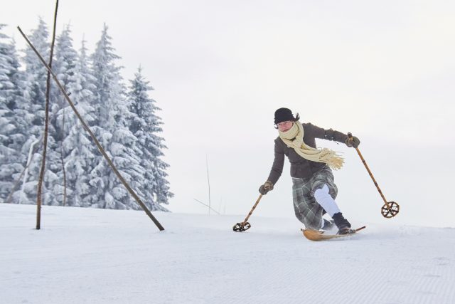 Mistrovství ČR v historickém lyžování v Olešnici v Orlických horách | foto: Michal Martinek