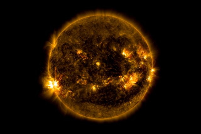 Slunce na snímku pořízeném NASA Solar Dynamics Observatory 11. června 2014 | foto: NASA/SDO/Goddard,  CC0 1.0