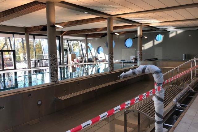 Nové aquacentrum ve Vrchlabí už má napuštěné bazény a testuje technologie | foto: Kateřina Kohoutová,  Český rozhlas