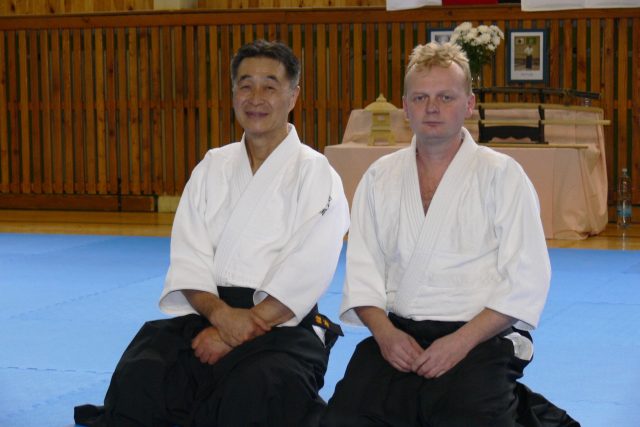 Ushiro Shishiya a Jaroslav Bitarovec  | foto: Aikido Hradec Králové