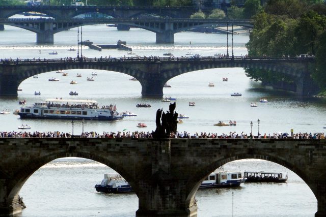 Karlův most,  most Legií,  Jiráskův most | foto: Michaela Danelová,  iROZHLAS.cz